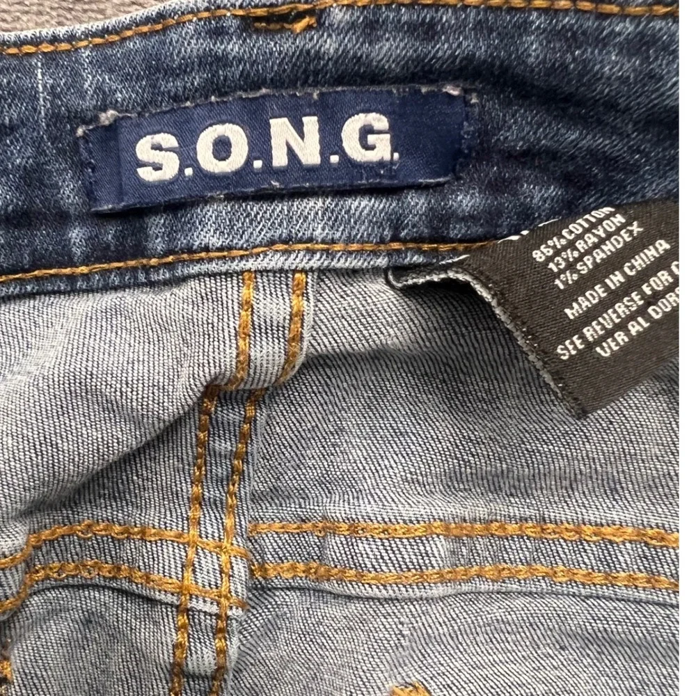 S.O.N.G. distressed skinny